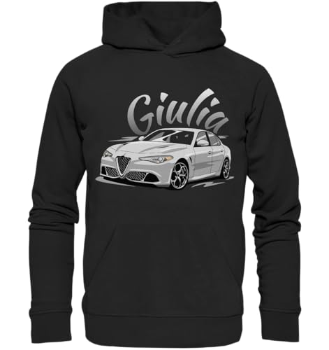 glstkrrn Giulia Quadrifoglio no Skulldriver Hoodie, Regular, Unisex, Black, XL von glstkrrn