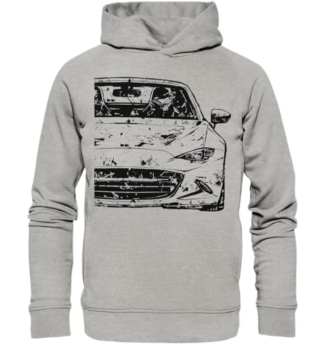 glstkrrn MX-5 ND One Life Hoodie, Regular, Unisex, Heather Grey, L von glstkrrn