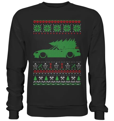 glstkrrn MX5 MX-5 NB Ugly Christmas Sweater, Regular, Unisex, Schwarz, L von glstkrrn