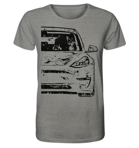 glstkrrn Model Three One Life One Love T-Shirt, Regular, Unisex, Mid Heather Grey, XXL von glstkrrn