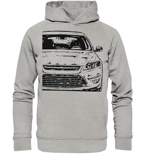 glstkrrn Mondeo 4 MK4 Hoodie, Regular, Unisex, Heather Grey, M von glstkrrn