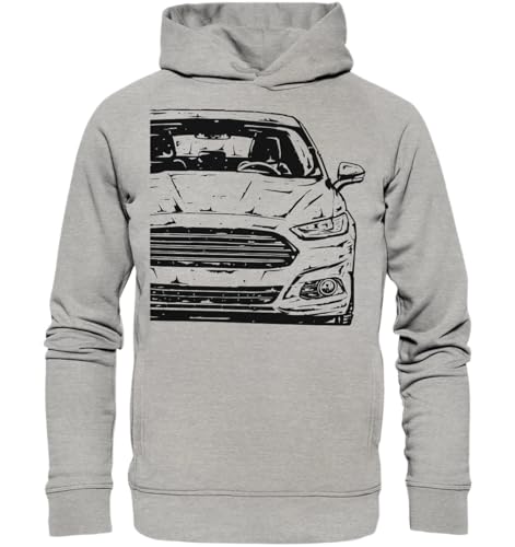 glstkrrn Mondeo 5 MK5 Hoodie, Regular, Unisex, Heather Grey, XXL von glstkrrn