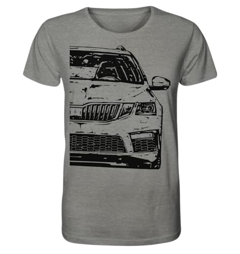 glstkrrn Octavia 3 Facelift T-Shirt, Regular, Unisex, Mid Heather Grey, M von glstkrrn