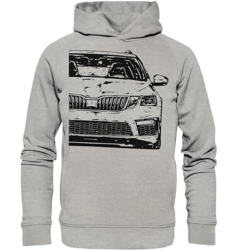 glstkrrn Octavia 3 RS Hoodie, Regular, Unisex, Heather Grey, L von glstkrrn