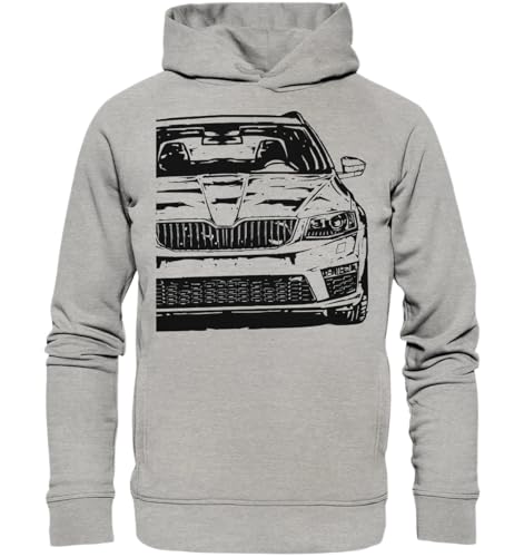 glstkrrn Octavia 3 RS Hoodie, Regular, Unisex, Heather Grey, L von glstkrrn