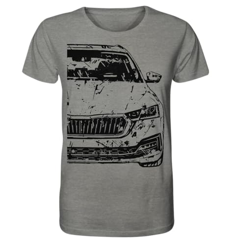 glstkrrn Wartburg 1.3 T-Shirt, Regular, Unisex, Mid Heather Grey, L von glstkrrn