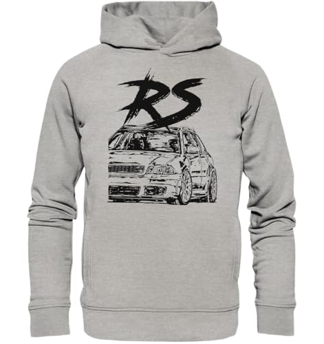 glstkrrn RS4 B5 Avant Hoodie, Regular, Unisex, Heather Grey, M von glstkrrn