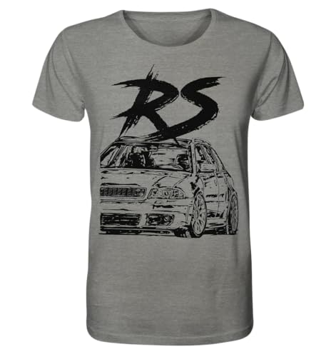 glstkrrn RS4 B5 Avant T-Shirt, Regular, Unisex, Mid Heather Grey, M von glstkrrn