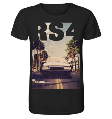 glstkrrn RS4 B5 T-Shirt, Regular, Unisex, Black, XL von glstkrrn