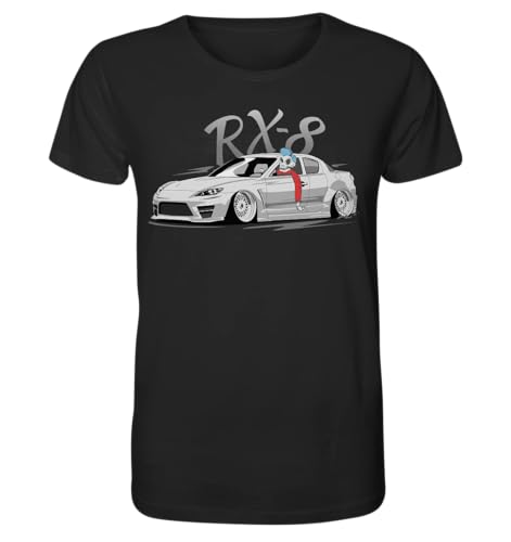 glstkrrn RX8 RX-8 T-Shirt, Regular, Unisex, Black, M von glstkrrn