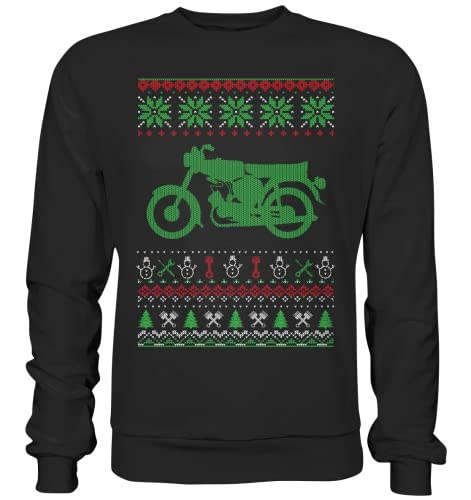 glstkrrn Simson S51 Ugly Christmas Sweater, Regular, Unisex, Schwarz, XXL von glstkrrn