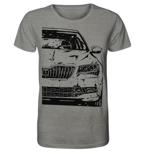 glstkrrn Superb 3V T-Shirt, Regular, Unisex, Mid Heather Grey, L von glstkrrn