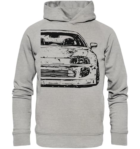 glstkrrn Supra 4 MK4 Hoodie, Regular, Unisex, Heather Grey, L von glstkrrn