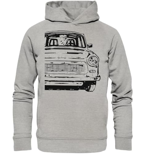 glstkrrn Trabant 601 Hoodie, Regular, Unisex, Heather Grey, XL von glstkrrn