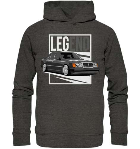 glstkrrn W124 Hoodie, Regular, Unisex, Dark Heather Grey, XL von glstkrrn