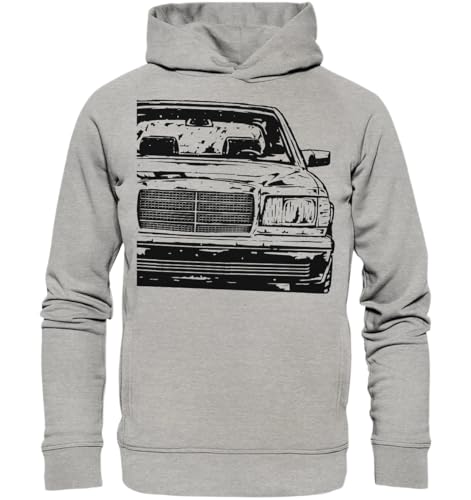 glstkrrn W126 Hoodie, Regular, Unisex, Heather Grey, M von glstkrrn