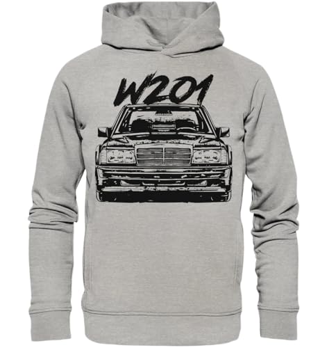 glstkrrn W201 Hoodie, Regular, Unisex, Heather Grey, XL von glstkrrn