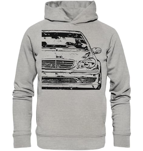 glstkrrn W203 Hoodie, Regular, Unisex, Heather Grey, L von glstkrrn