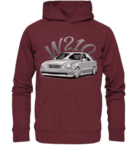 glstkrrn W210 no Skulldriver Hoodie, Regular, Unisex, Burgundy, XL von glstkrrn