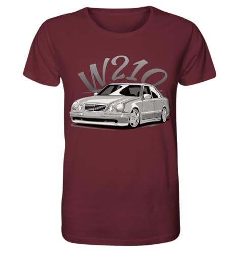 glstkrrn W210 no Skulldriver T-Shirt, Regular, Unisex, Burgundy, XL von glstkrrn