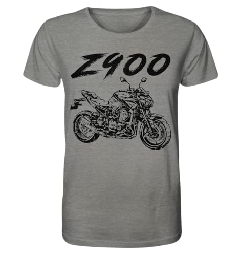 glstkrrn Z900 Z 900 T-Shirt, Regular, Unisex, Mid Heather Grey, XS von glstkrrn