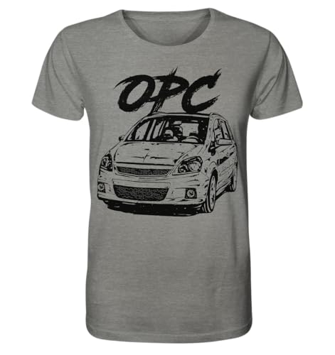 glstkrrn Zafira B OPC T-Shirt, Regular, Unisex, Mid Heather Grey, XXL von glstkrrn