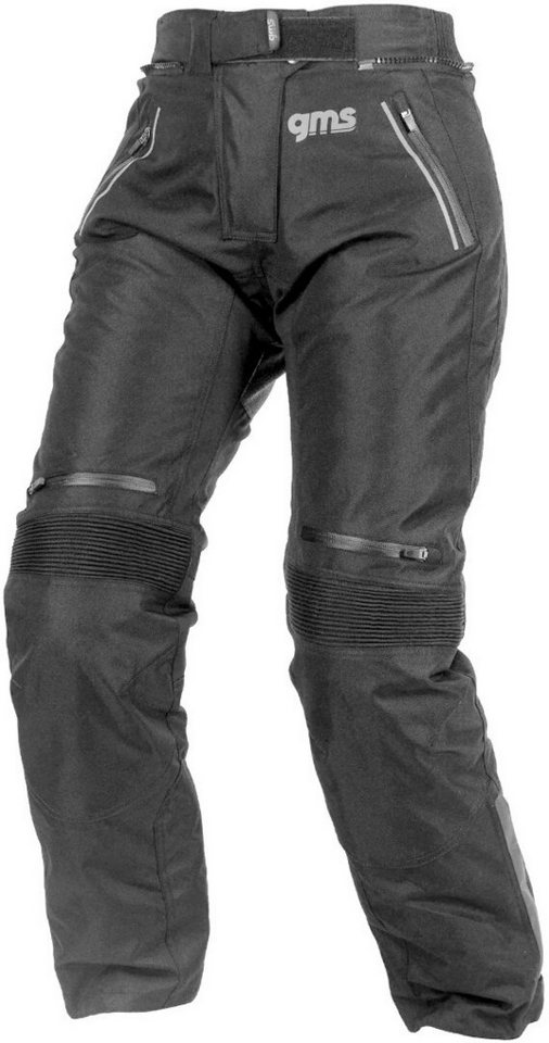 gms Motorradhose GMS Highway 3 wasserdichte Damen Motorrad Textilhose Knieprotektoren enthalten,herausnehmbares Innenfutter,wasserdicht von gms