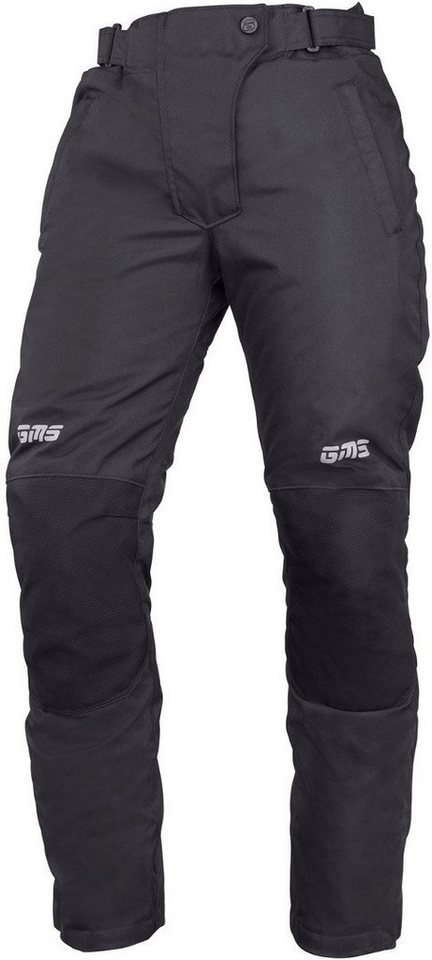 gms Motorradhose GMS Starter Damen Motorrad Textilhose (winddicht, wasserdicht) Knieprotektoren enthalten,wasserdicht,herausnehmbares Innenfutter von gms