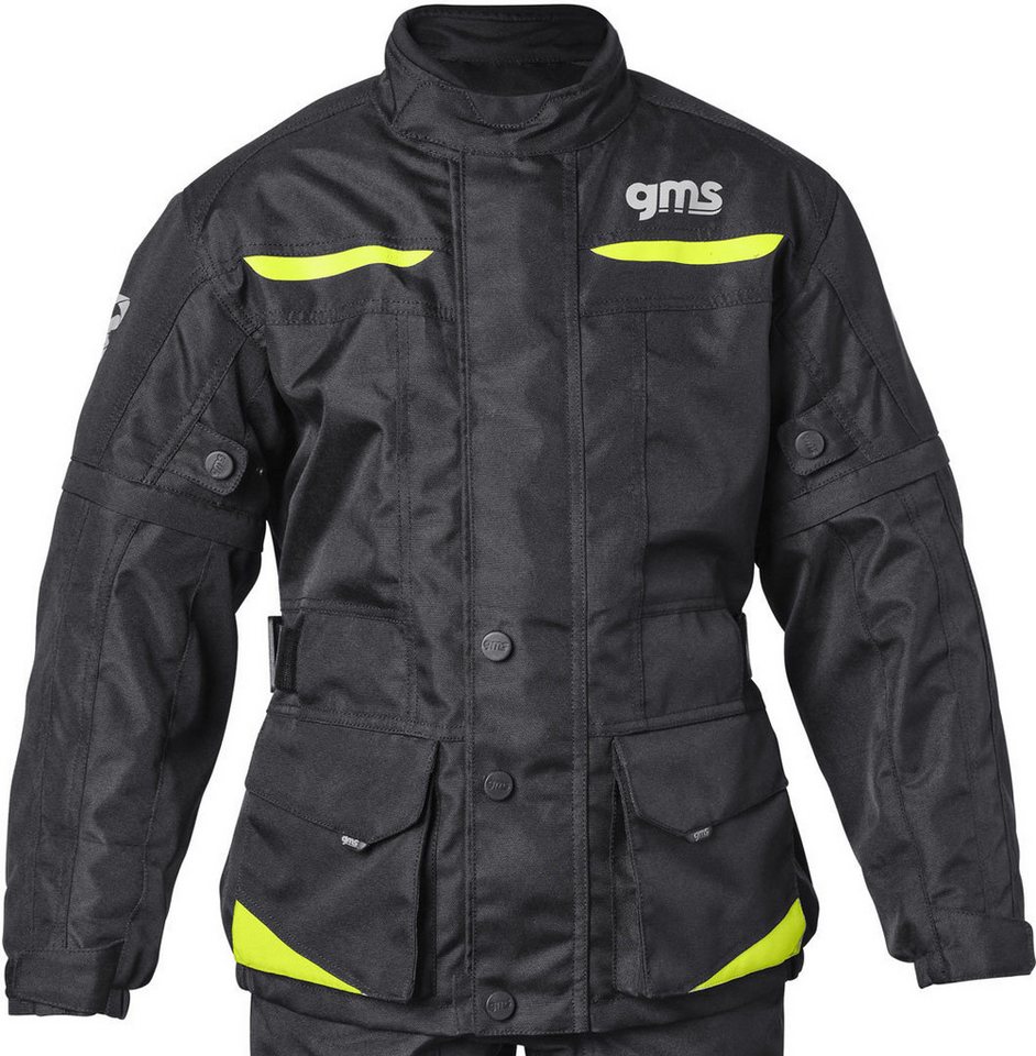 gms Motorradjacke GMS Gear wasserdichte Kinder Motorrad Textiljacke von gms
