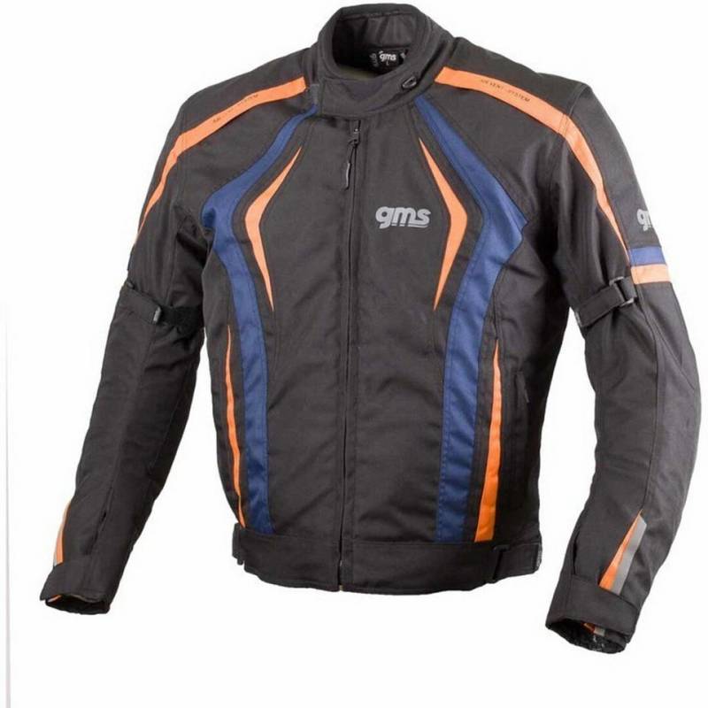 gms Motorradjacke GMS Pace Motorrad Textiljacke (winddicht, wasserdicht) Wasserdicht Atmungsaktiv winddicht reflektierende reißverschluss von gms