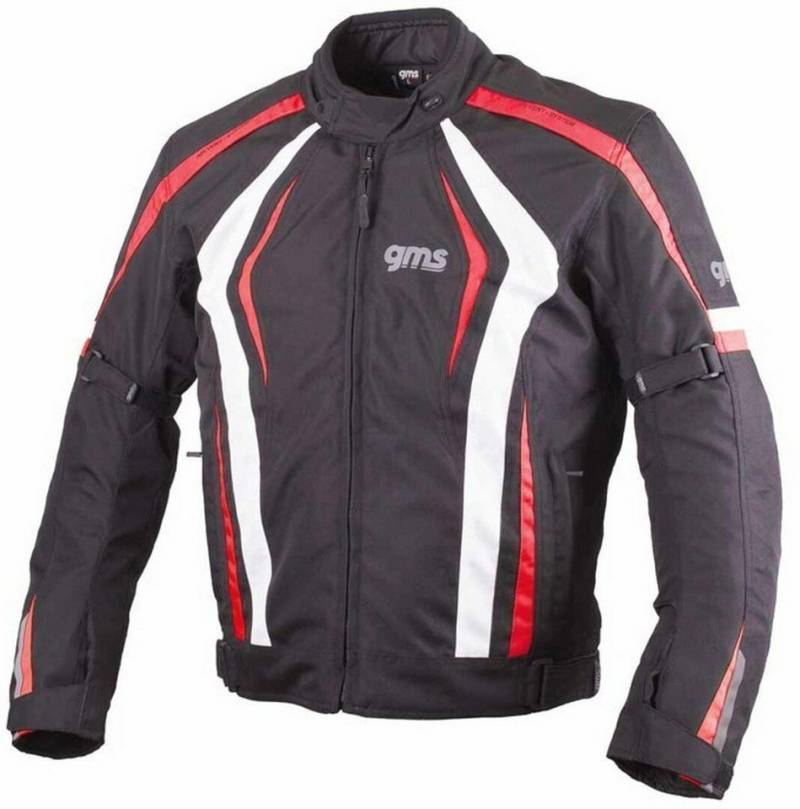 gms Motorradjacke GMS Pace Motorrad Textiljacke (winddicht, wasserdicht) Wasserdicht Atmungsaktiv winddicht reflektierende reißverschluss von gms