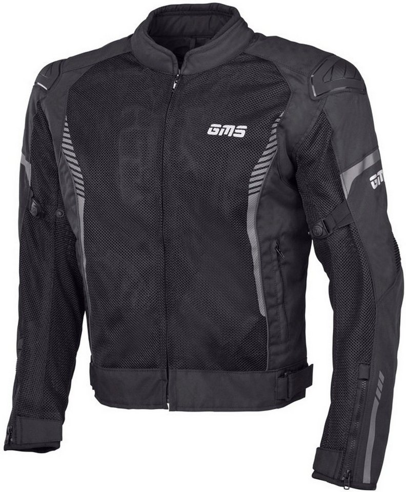 gms Motorradjacke GMS Samu Mesh Motorrad Textiljacke herausnehmbares Innenfutter von gms