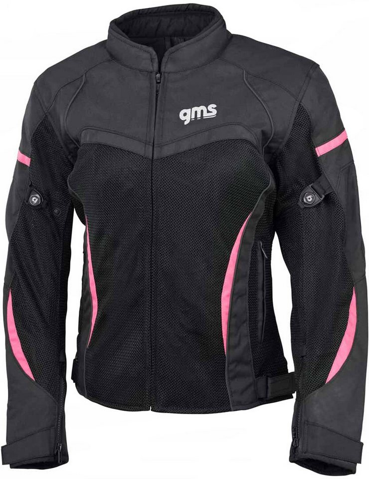 gms Motorradjacke GMS Tara Mesh Damen Motorrad Textiljacke herausnehmbares Innenfutter von gms