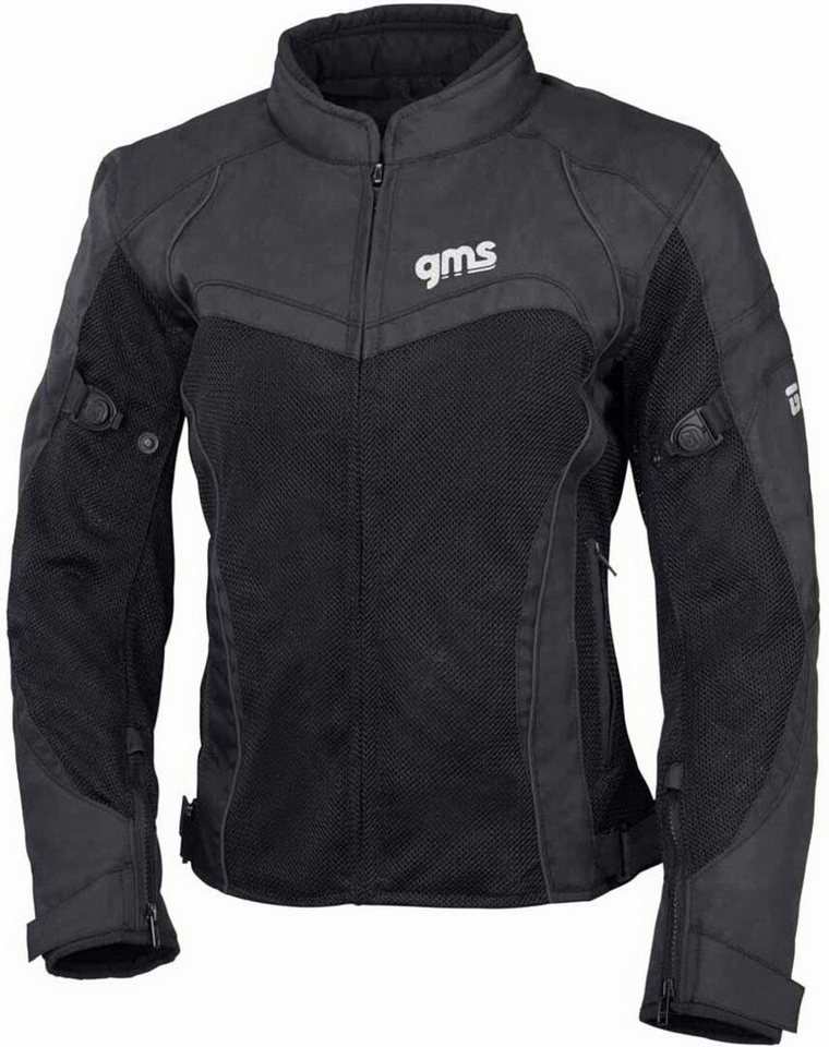 gms Motorradjacke GMS Tara Mesh Damen Motorrad Textiljacke herausnehmbares Innenfutter von gms