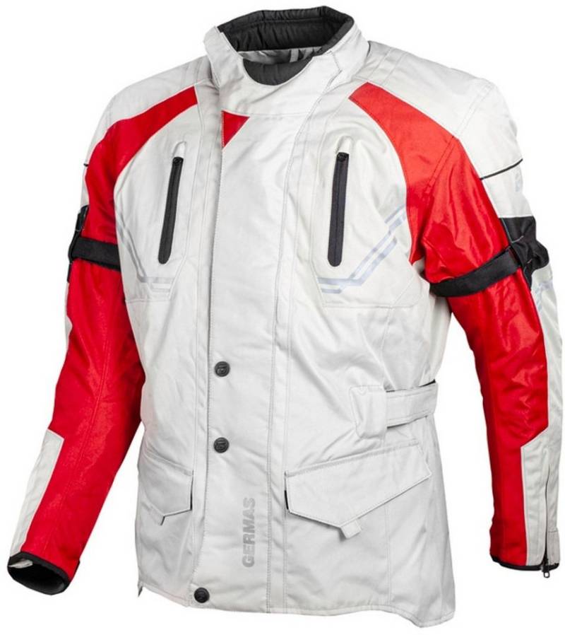 gms Motorradjacke GMS Taylor Motorrad Textiljacke herausnehmbares Innenfutter,wasserdicht von gms