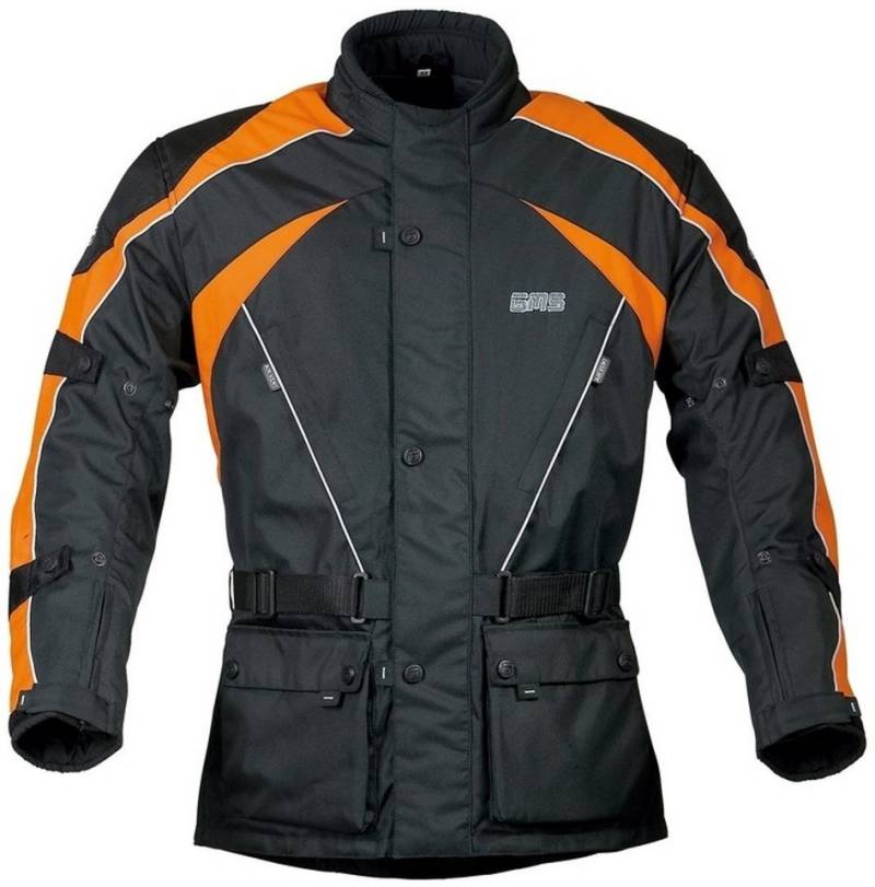 gms Motorradjacke GMS Twister Motorrad Textiljacke herausnehmbares Innenfutter,wasserdicht von gms
