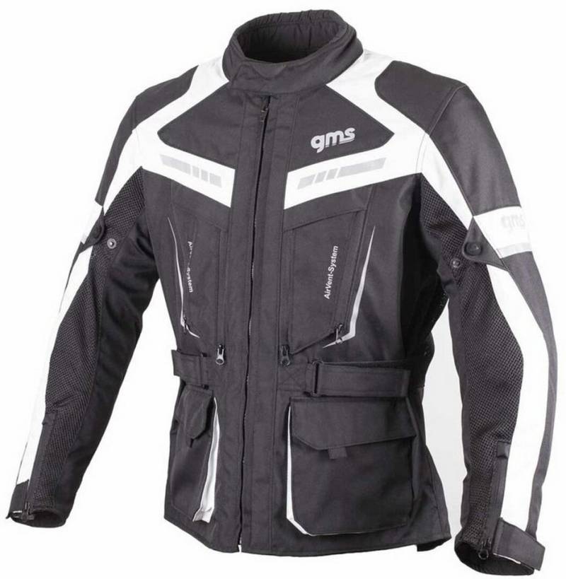 gms Regenjacke GMS Track Light Motorrad Textiljacke Atmungsaktiv reflektierende reißverschluss von gms