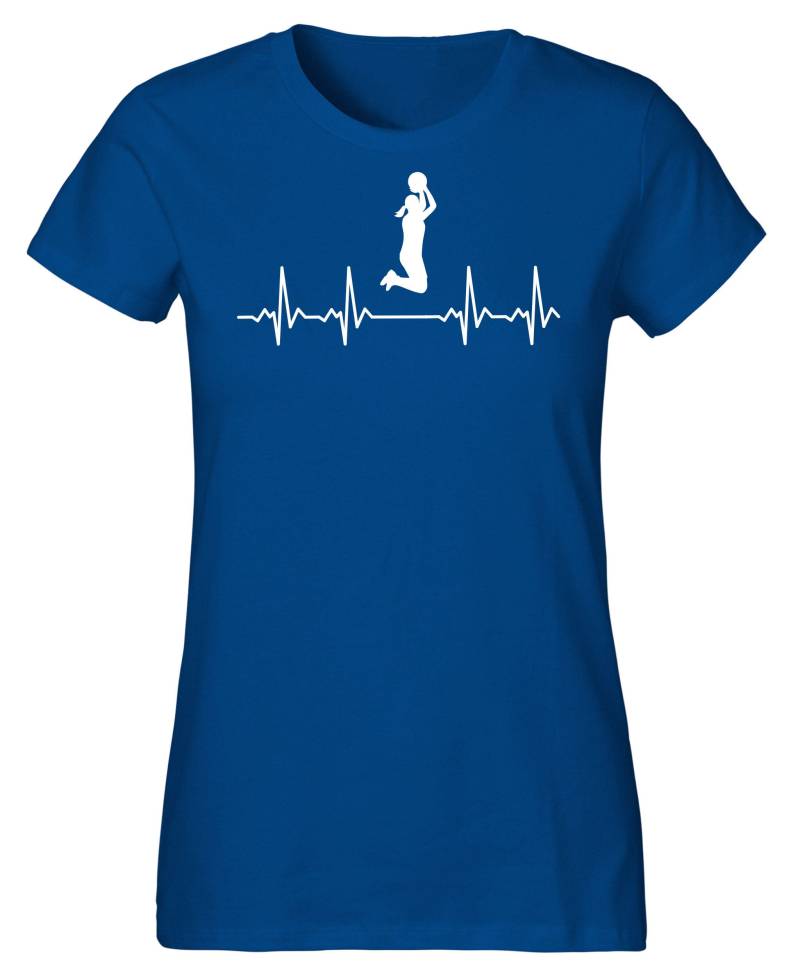 Basketball T-Shirt Für Frauen Aus Bio-Baumwolle Von Hand Bedruckt in Deutschland - Perfektes Geschenk von goShirtsDE