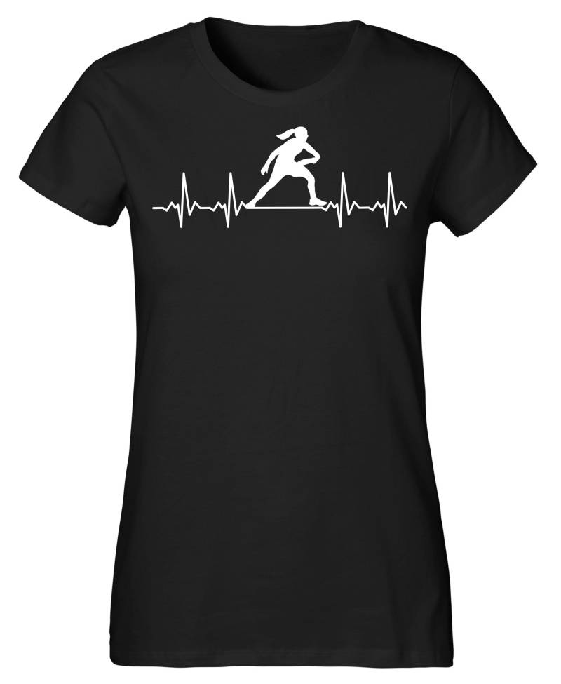 Frisbee T-Shirt Für Frauen Aus Bio-Baumwolle Von Hand Bedruckt in Deutschland - Perfektes Geschenk von goShirtsDE