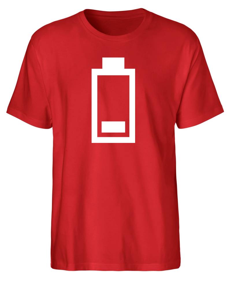Low Energy Akku Nerd T-Shirt Aus Bio-Baumwolle Von Hand Bedruckt in Deutschland - Perfektes Geschenk von goShirtsDE