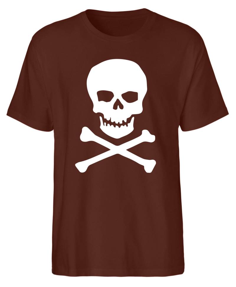 Totenkopf Totenschädel T-Shirt Aus Bio-Baumwolle Von Hand Bedruckt in Deutschland Für Kinder Und Erwachsene - Perfektes Geschenk von goShirtsDE