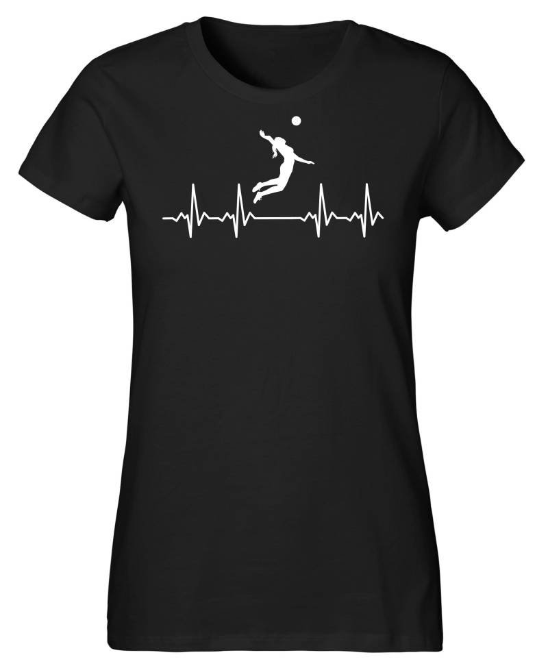 Volleyball T-Shirt Für Frauen Aus Bio-Baumwolle Von Hand Bedruckt in Deutschland - Perfektes Geschenk von goShirtsDE