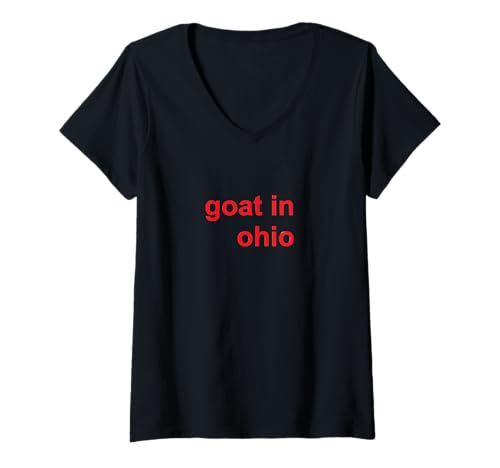 Damen Ziege in Ohio T-Shirt mit V-Ausschnitt Damen Ziege in Ohio T-Shirt mit V-Ausschnitt von goat in ohio