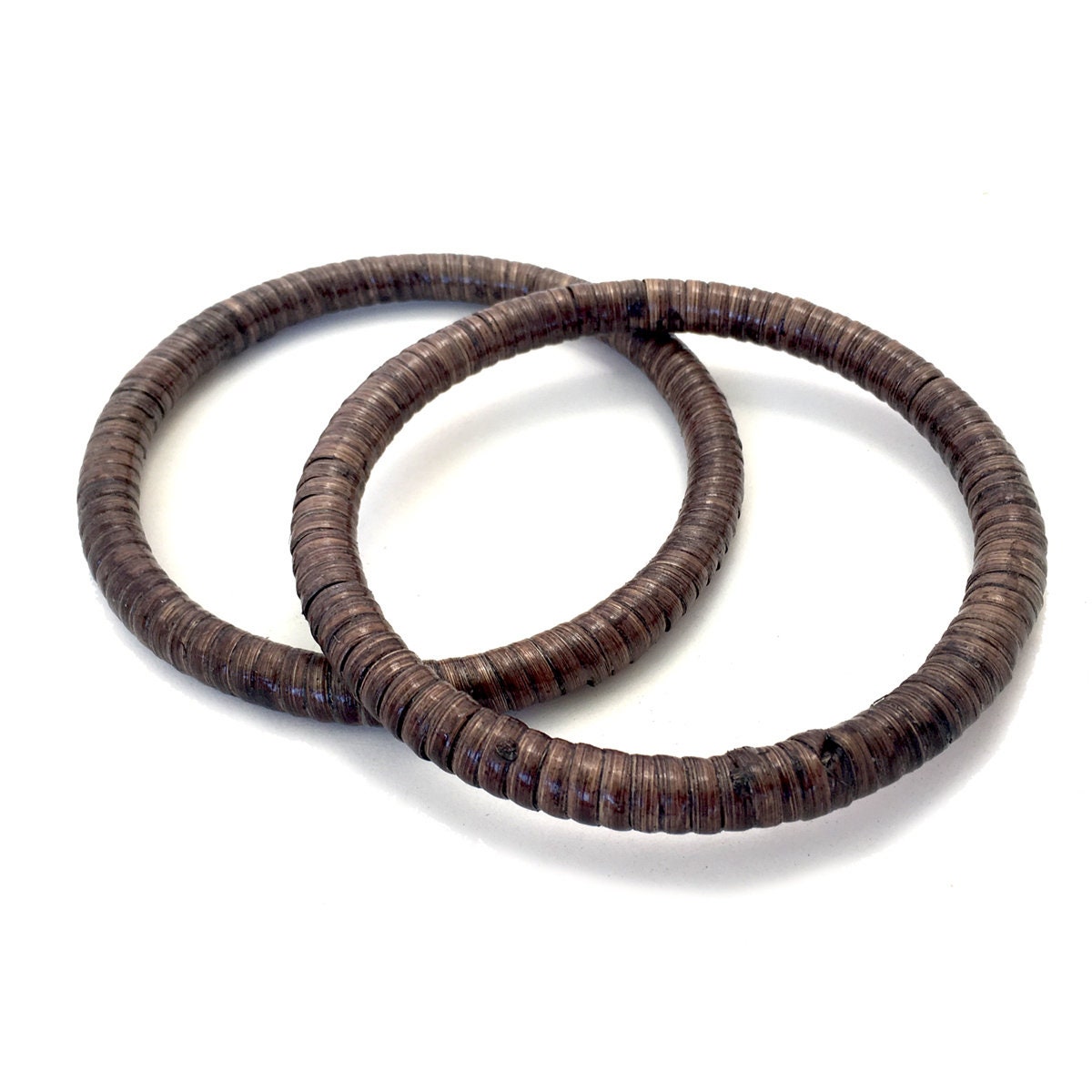 Kreisförmige Bambusgriffen - 5" Rattan Umwickelt Braun Kreisförmige Bambusgriffen - 5" Rattan Umwickelt Braun von gocolorcrazy