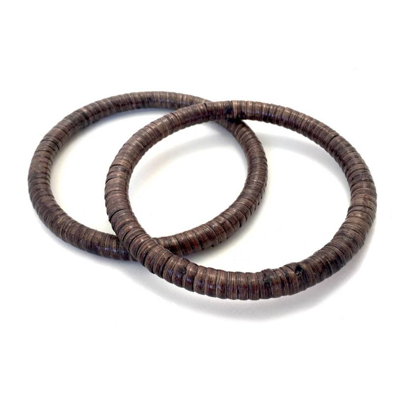 Kreisförmige Bambusgriffen - 5" Rattan Umwickelt Braun Kreisförmige Bambusgriffen - 5" Rattan Umwickelt Braun von gocolorcrazy