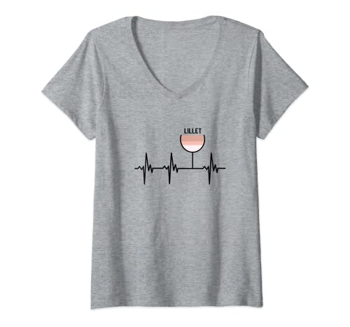 Damen god save the lillet wild berry hype bestseller sale t-shirt T-Shirt mit V-Ausschnitt von god save the lillet wild berry hype Sommer tshirt