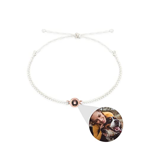 goee Personalisierte Foto-Armbänder, individuelle Bildprojektions-Armbänder, individuelles Foto-Armband mit Paar, Gedenkschmuck, Geschenk für Damen und Herren von goee