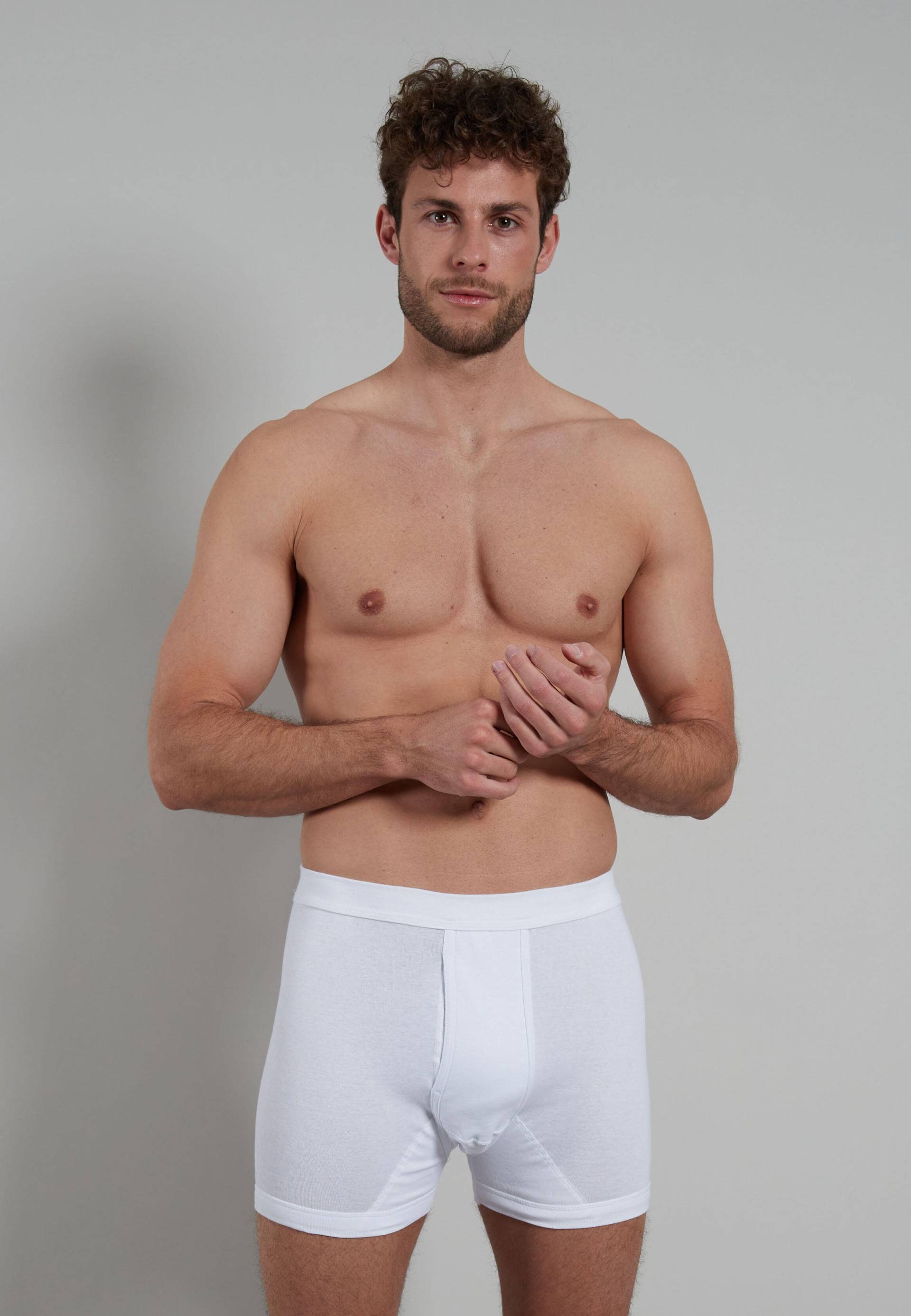 götzburg bodywear - GÖTZBURG Herren Pants uni 1er Pack weiss - Gr. - 9 von götzburg bodywear