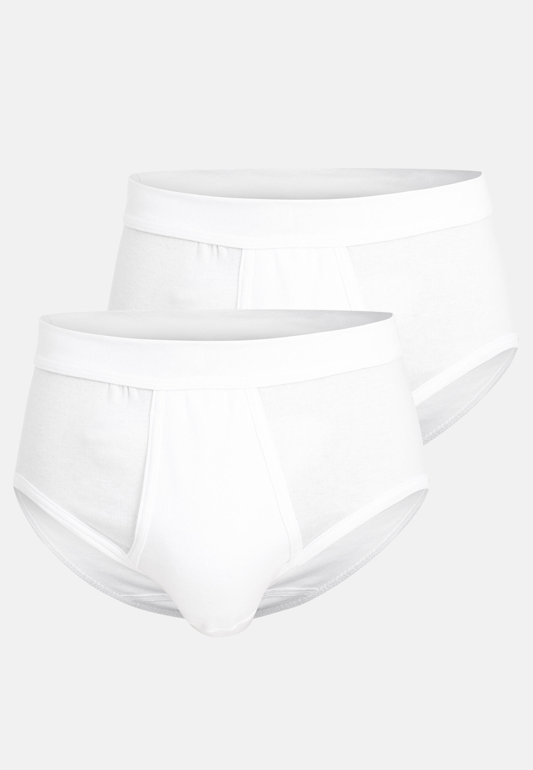 götzburg bodywear - GÖTZBURG Herren Slip uni 2er Pack weiss - Gr. - 6 von götzburg bodywear