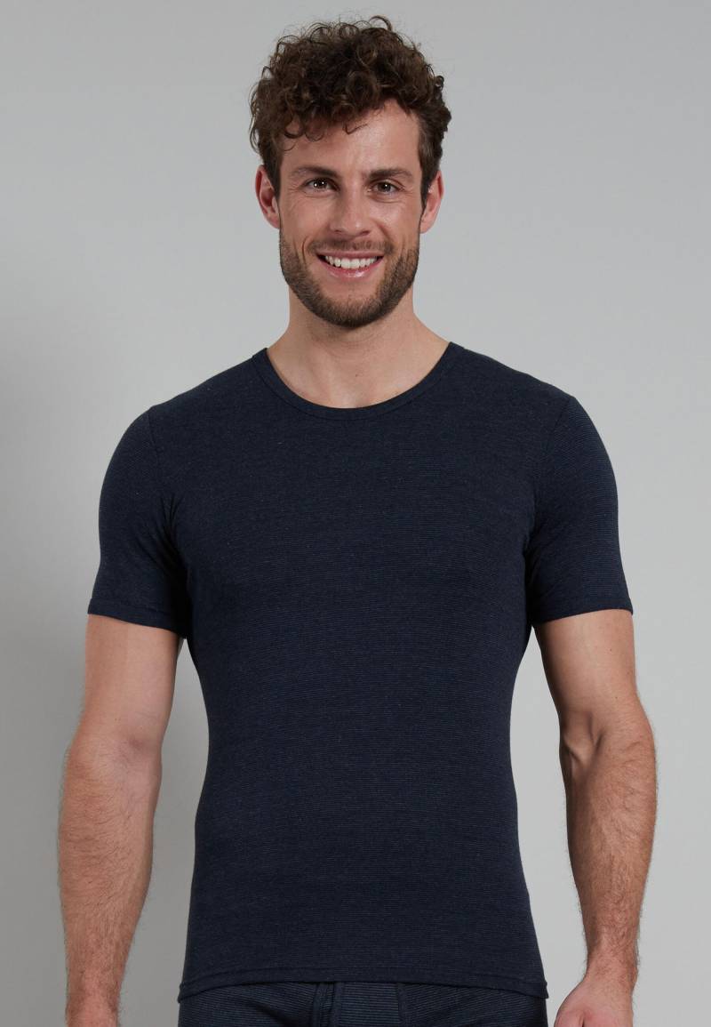 götzburg bodywear - GÖTZBURG Herren T-Shirt quergestreift 3VPE blau-mittel-ringel - Gr. - 5 von götzburg bodywear